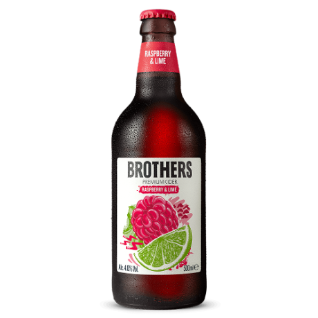 Brothers Raspberry & Lime Cider 12 x 500ml