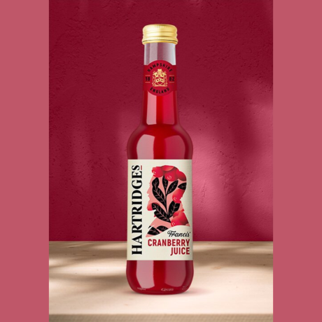 Hartridges Cranberry Juice 12 x 275ml